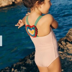 Mini Boden Applique Back Swimsuit